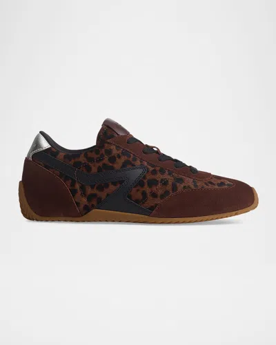 RAG & BONE RETRO RUNNER SLIM ULTRA MIXED LEATHER SNEAKERS