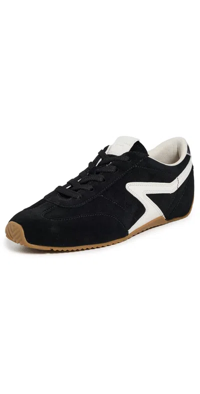 Rag & Bone Retro Runner Slim Ultra Sneakers Blkwt In Black