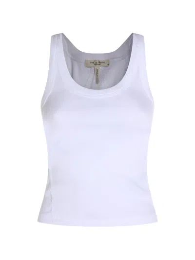 Rag & Bone Ribbed Tank Top In White