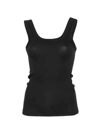 Rag & Bone The Essential Ribbed Tank Top In Black