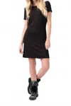 Rag & Bone Ribbed Wrap Mini Dress In Black In Black