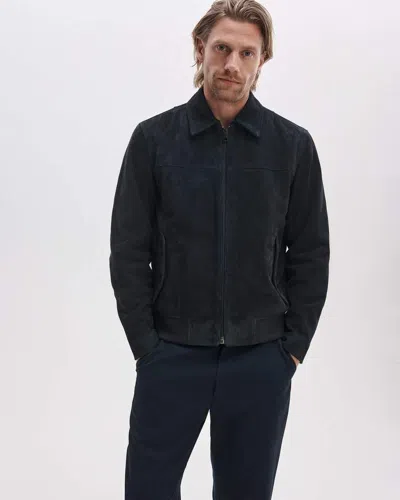 Rag & Bone Ricky Suede Jacket In Black