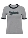 Rag & Bone Ringer-detail Tee In Gray