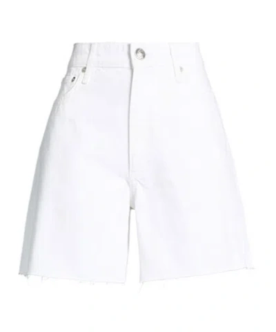 Rag & Bone Woman Denim Shorts White Size 31 Cotton