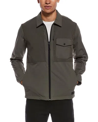 Rag & Bone Stretch Ripstop Shirt Jacket In Gray