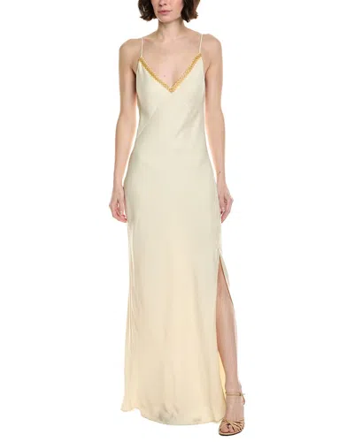 Rag & Bone Rissa Embellished Slip Dress In Yellow