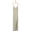 Rag & Bone Risse Satin Slipdress In Gray