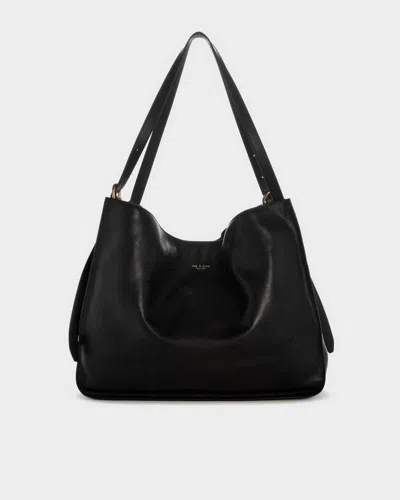 Rag & Bone River Pebbled Leather Tote In Black