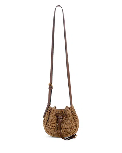 Rag & Bone River Small Crochet Crossbody In Brown