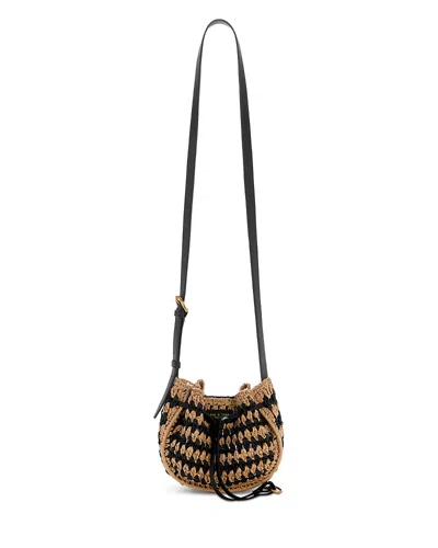 Rag & Bone River Small Woven Crossbody In Brown