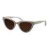 Rag & Bone Rnb 1072/s Vk6 52mm Womens Cat Eye Sunglasses In White
