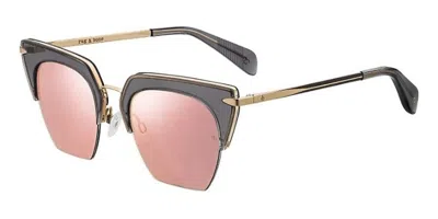 Rag & Bone Rnb1007/s Ft3/0j Women's Sunglasses Grey Size 51 In Gray