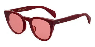 Rag & Bone Rnb1013/s C9a/u1 Women's Sunglasses Red Size 61