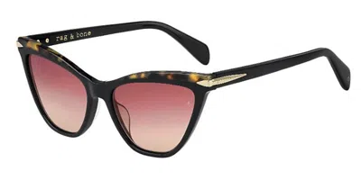Rag & Bone Rnb1021/s 807/3x Women's Sunglasses Black Size 55