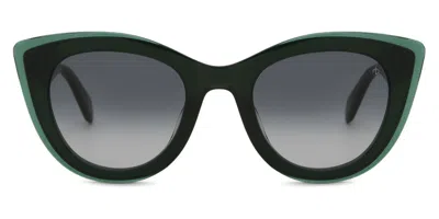 Rag & Bone Rnb1042/g/s 3u5/9o Women's Sunglasses Green Size 49