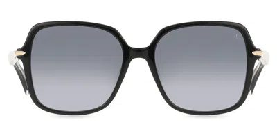 Rag & Bone Rnb1048/g/s 807/9o Women's Sunglasses Black Size 55 In Blue