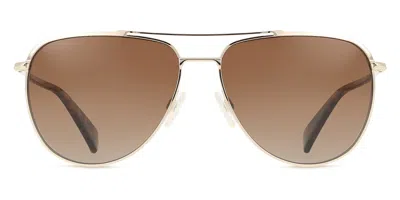 Rag & Bone Rnb1050/g/s  Asian Fit 06j/la Women's Sunglasses Gold Size 59