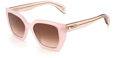Rag & Bone Rnb1052/s 35j/ha Women's Sunglasses Pink Size 54