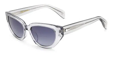 Rag & Bone Rnb1055/s Kb7/9o Women's Sunglasses Grey Size 54 In Gray