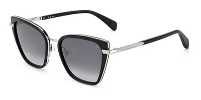 Rag & Bone Rnb1057/g/s Asian Fit 807/9o Women's Sunglasses Black Size 56