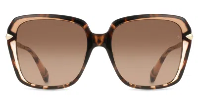 Rag & Bone Rnb1059/g/s Asian Fit Xnz/ha Women's Sunglasses Tortoiseshell Size 57