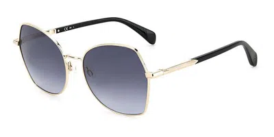 Rag & Bone Rnb1067/g/s Asian Fit J5g/9o Women's Sunglasses Gold Size 57