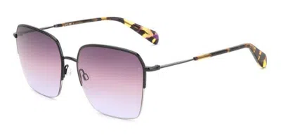 Rag & Bone Rnb1069/g/s 807/qr Women's Sunglasses Black Size 58
