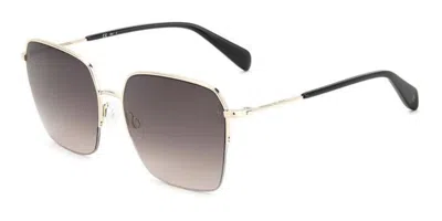 Rag & Bone Rnb1069/g/s J5g/ha Women's Sunglasses Gold Size 58