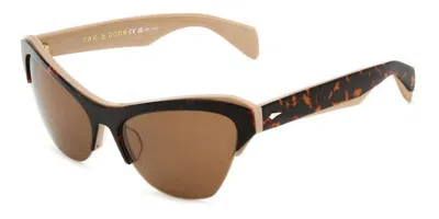 Rag & Bone Rnb1079/s Xlt/70 Women's Sunglasses Tortoiseshell Size 61