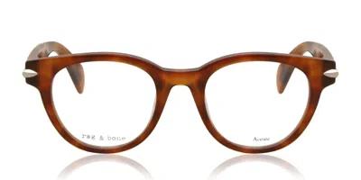 Rag & Bone Rnb3003 086 Women's Glasses Tortoiseshell Size 46 - Free Lenses - Blue Light Block Available In Dark Tortoise