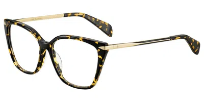 Rag & Bone Rnb3005 2ik Women's Glasses Tortoiseshell Size 53 - Free Lenses - Blue Light Block Available In Havana