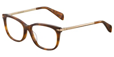 Rag & Bone Rnb3006 Y67 Women's Glasses Tortoiseshell Size 54 - Free Lenses - Blue Light Block Available In Brown Havana