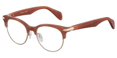Rag & Bone Rnb3009 Dq2 Women's Glasses Brown Size 49 - Free Lenses - Blue Light Block Available