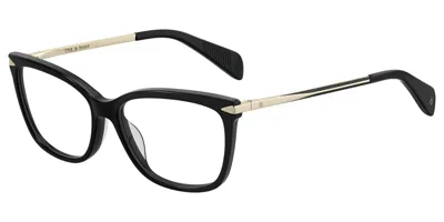 Rag & Bone Rnb3010 2m2 Occhiali Da Vista Neri Per Donna (solo Montatura) In Black