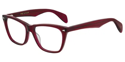 Rag & Bone Rnb3013 Lhf Women's Glasses Red Size 53 - Free Lenses - Blue Light Block Available In Opal Red