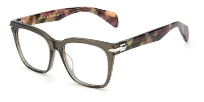 Rag & Bone Rnb3015 Ack Women's Glasses Brown Size 52 - Free Lenses - Blue Light Block Available In Transparent Brown Green