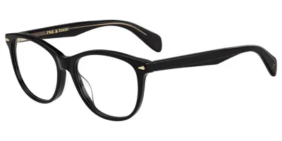 Rag & Bone Rnb3025 807 Occhiali Da Vista Neri Per Donna (solo Montatura) In Black
