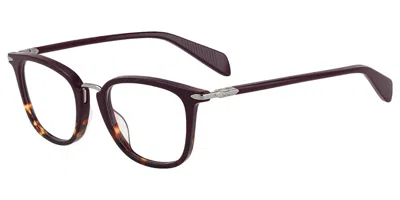 Rag & Bone Rnb3026 Ydc Occhiali Da Vista Tartarugatishell Per Donna (solo Montatura) In Burgundy
