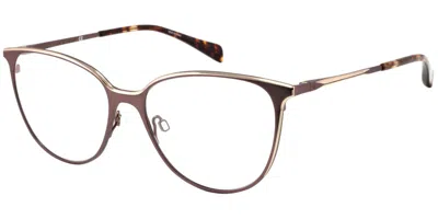 Rag & Bone Rnb3032 01q Occhiali Da Vista Oro Per Donna (solo Montatura) In Brown