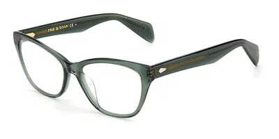 Rag & Bone Rnb3039 1ed Women's Glasses Green Size 52 - Free Lenses - Blue Light Block Available In Transparent Green
