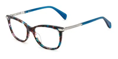 Rag & Bone Rnb3050 5mu Women's Glasses Tortoiseshell Size 53 - Free Lenses - Blue Light Block Available In Colorful Havana
