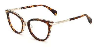Rag & Bone Rnb3051/g Asian Fit Women's Glasses, Tortoiseshell, Size 51 In Brown
