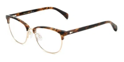Rag & Bone Rnb3060/g 086 Women's Glasses Gold Size 52 - Free Lenses - Blue Light Block Available In Gold Dark Tortoise