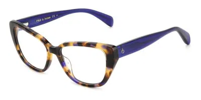 Rag & Bone Rnb3061 Jbw Women's Glasses Tortoiseshell Size 54 - Free Lenses - Blue Light Block Available In Colorful Tortoise
