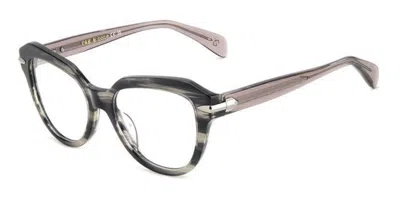 Rag & Bone Rnb3073 2w8 Women's Glasses Grey Size 50 - Free Lenses - Blue Light Block Available In Grey Horn