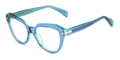 Rag & Bone Rnb3073 Women's Glasses, Blue, Size 50