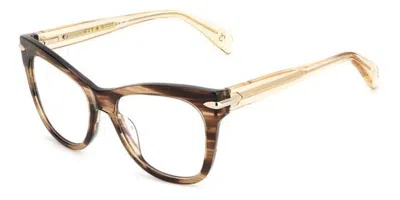 Rag & Bone Rnb3074 Women's Glasses, Brown, Size 53