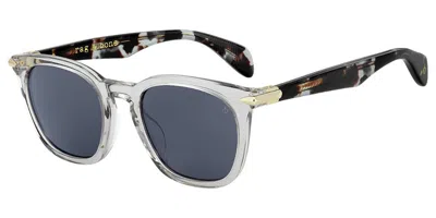 Rag & Bone Rnb5021/s Kb7/ir Men's Sunglasses Clear Size 50 In Transparent Grey