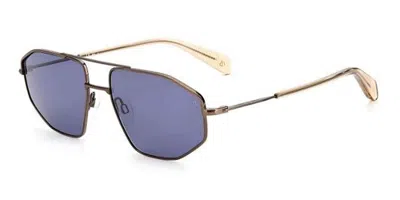 Rag & Bone Rnb5036/g/s 0oun/ku Men's Sunglasses Gold Size 57