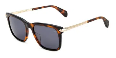 Rag & Bone Rnb5044/s 581/ir Men's Sunglasses Tortoiseshell Size 53 In Brown